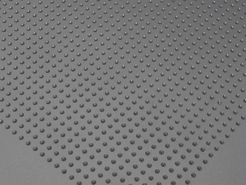  Large conical holes